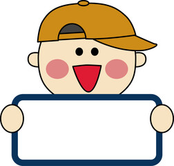 Name tag illustrations decorated with children's images