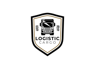 Logistic company logo. Truck logo. Arrow icon. Delivery icon. Business logo. Technology logo