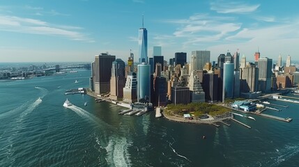 Aerial view of Lower Manhattan 