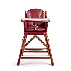 High chair maroon