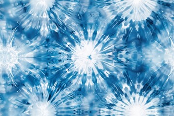 Naklejka premium Seamless pattern blue and white