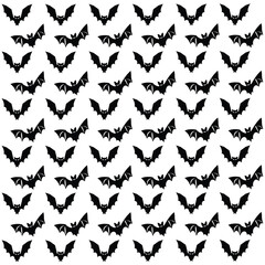 Bat seamless pattern vector
