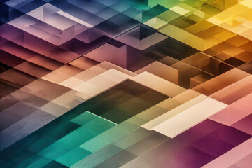 abstract colorful geometric background - dark tone