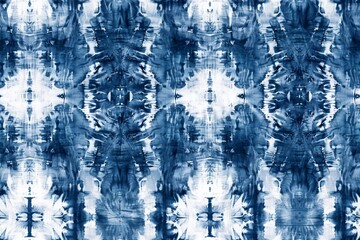 Seamless pattern blue and white