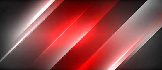 a red and white glowing stripe on a black background . High quality