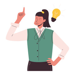 People Have Idea Gesture