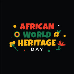 African World Heritage Day Design Illustration