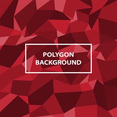 Abstract background polygon red gradient color. Vector illustration