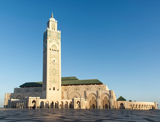 Minaret of Hassan II. Casablanca Region Western Morocco. Africa