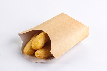 Breaded cheese sticks snack appetizer