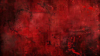 Spooky Noel: Old Red Christmas Background with a Dark Twist