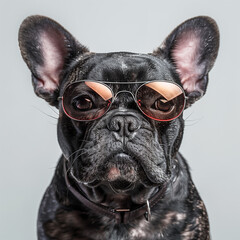 French Bulldog with Sunglasses