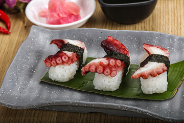 Japanese cuisine - sushi with octopus