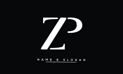 ZP, PZ, Z, P Abstract Letters Logo Monogram