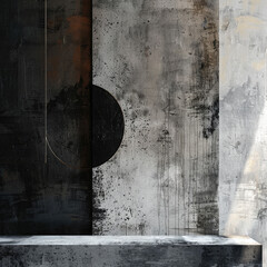Combine silk and concrete textures for a juxtaposition of luxury and urbanity in a digital art piece