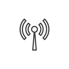 Mobile Hotspot Signal line icon