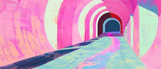 The highres UHD image of a 3Drendered hexagon tunnel is so realistic, it feels like you could reach out and touch the walls 8K , high-resolution, ultra HD,up32K HD - obrazy, fototapety, plakaty