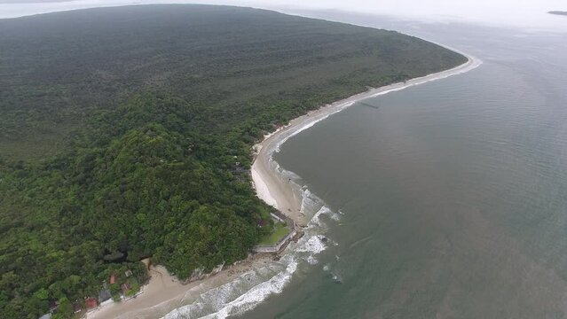 Fortaleza de Nossa Senhora dos Prazeres de Paranagu&aacute;, built in 1767; and Fortaleza Beach, na Ilha do Mel (Honey Island) - Paranagu&aacute;, Paran&aacute;, Brazil
