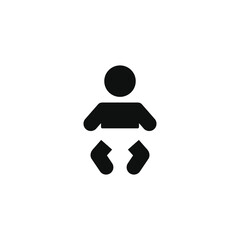 Baby changing diapers icon isolated on transparent background