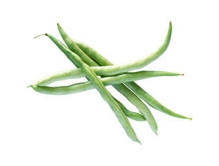 green beans isolated on white