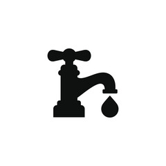 Faucet icon isolated on transparent background