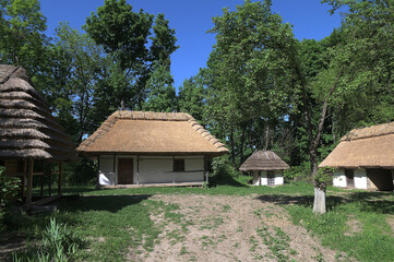 Fototapeta na wymiar is an ancient Ukrainian village of the 19th century.