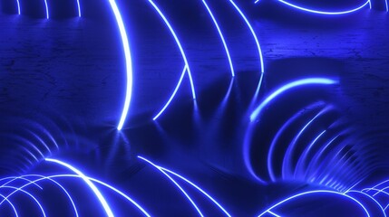 Oscillating loops with pop art, speculative modeling and bright concentric circles twisting with neon glow mesmerizing and variating patterns