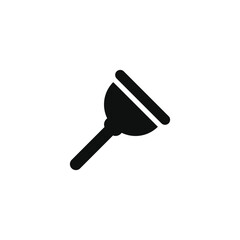 Toilet plunger icon isolated on transparent background