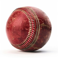 Cricket ball isolated on white background 