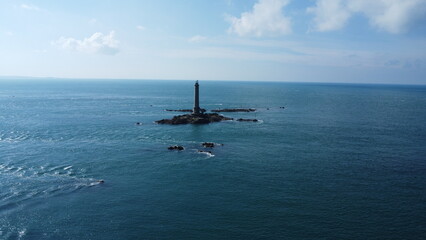 Fototapeta premium Nez de Jobourg, phare de goury à la Hague