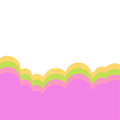 Colorful Cloud Footer