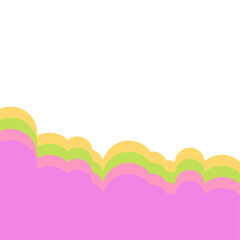 Colorful Cloud Footer