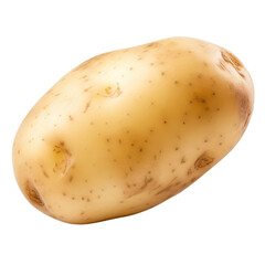A potato, isolated on a transparent background.