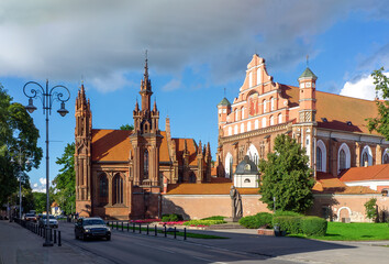 St. Anne's Church and Bernardine Monastery. Vilnius, Lithuania