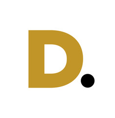 Golden d dot monogram