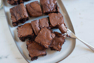 Chocolate frosted brownies