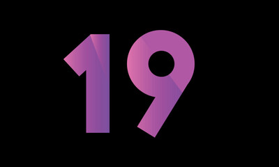 Purple Number Simple Modern logo