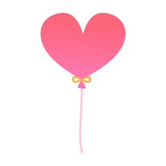 Heart shaped balloon. Wedding and valentine day