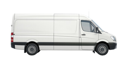 Empty delivery cargo van clip art