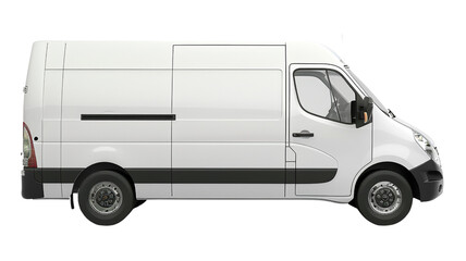 Empty delivery cargo van clip art