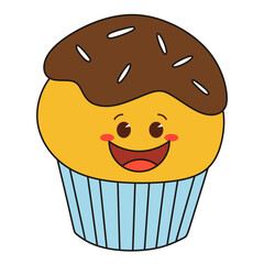 Cute Cupcake Sticker
