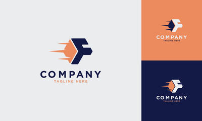 initial F logo concept monogram, logo template designed to make your logo process easy and approachable. colors can be modified