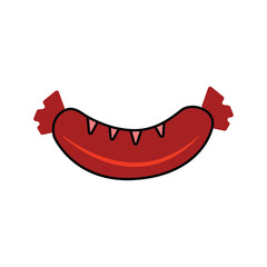 Sausage icon vektor