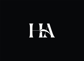 HA creative logo design and initial logo