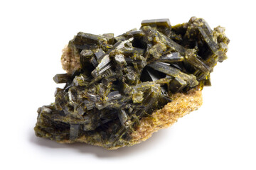 Semi-Transparent Green Epidote Crystal - Collection and Magic Concept, Metaphysical Healing....