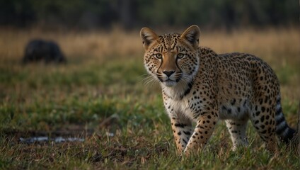 Wildlife: People are often fascinated by images of animals in their natural habitats. Focus on capturing animals in action or displaying interesting behaviors.,leopard in the tree,natural images