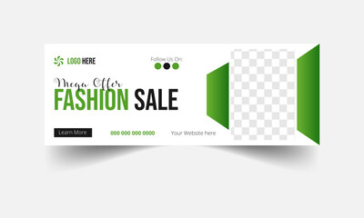 New arrival Trendy Fashion sale social media facebook cover design and web banner timeline template