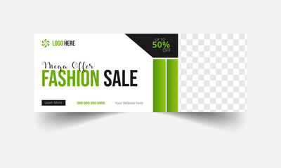 New arrival Trendy Fashion sale social media facebook cover design and web banner timeline template