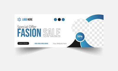 New arrival Trendy Fashion sale social media facebook cover design and web banner timeline template