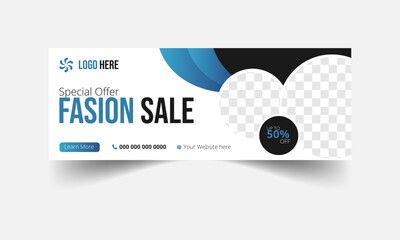 New arrival Trendy Fashion sale social media facebook cover design and web banner timeline template
